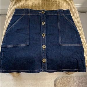 Blue jean skirt
